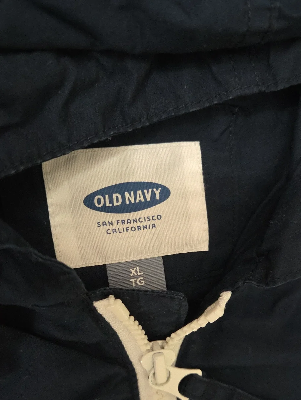Old Navy Men's Navy Hooded Jacket with White Accents 💙2 for$30